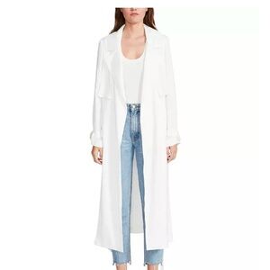 BB Dakota by Steve Madden Long White Trench Coat